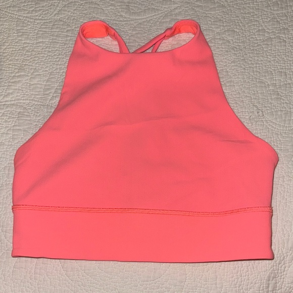 Lululemon Energy High-Neck Longline Ribbed Luxtreme Bra - Picture 1 of 4